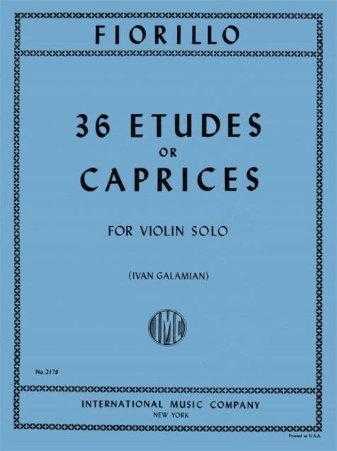 FIORILLO - 36 ETUDES OR CAPRICES VIOLIN