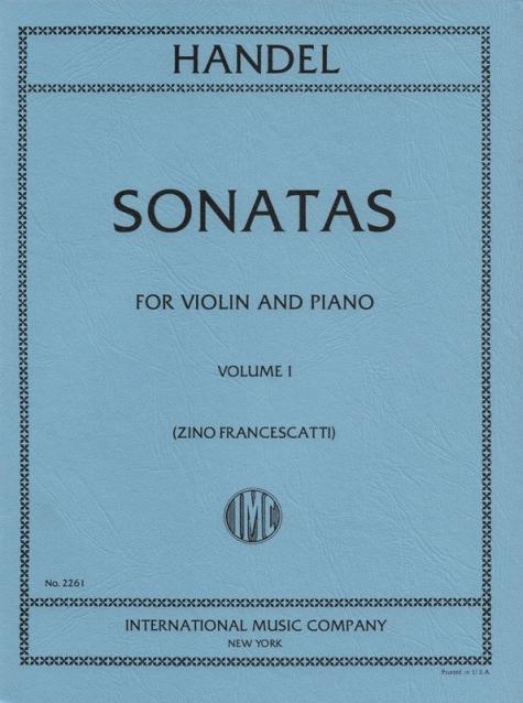 Handel - 6 Sonatas Bk 1 Violin/piano