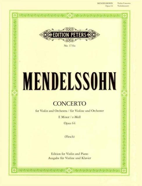 MENDELSSOHN - CONCERTO E MIN OP 64 VIOLIN/PIANO