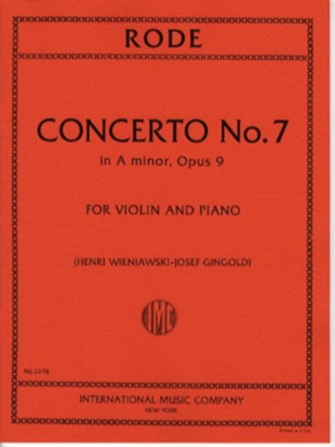 Rode - Concerto No 7 A Min Op 9 Violin/piano