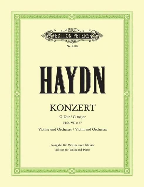 Haydn - Concerto No 2 Hob 7a No 4 G Violin/piano