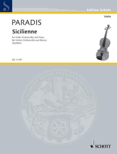 Paradis - Sicilienne Violin (cello)/piano