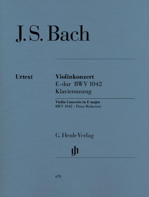 Bach - Concerto E Maj Bwv 1042 Violin/piano