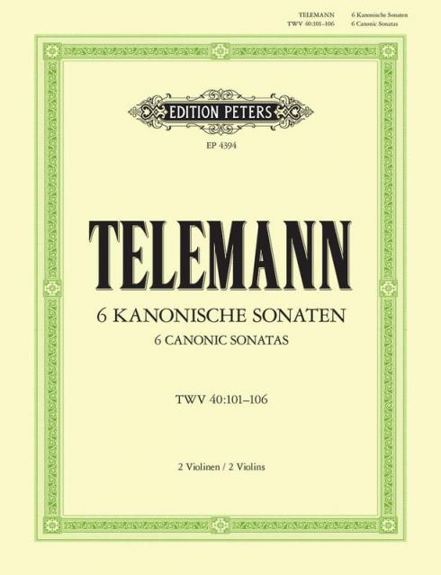 Telemann - 6 Canonic Sonatas For 2 Violins