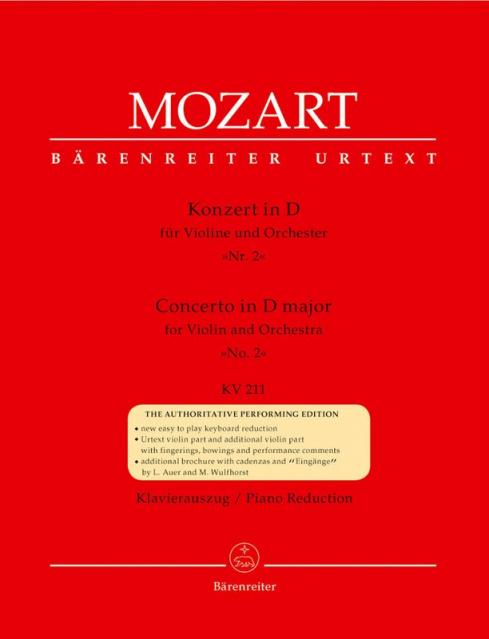 Concerto No 2 D K 211 Ed Ozim Vln/pno Urtext