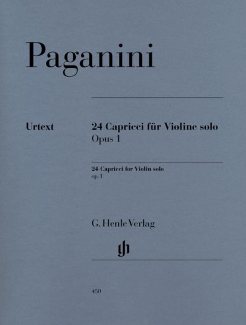 PAGANINI - 24 CAPRICES OP 1 VIOLIN SOLO