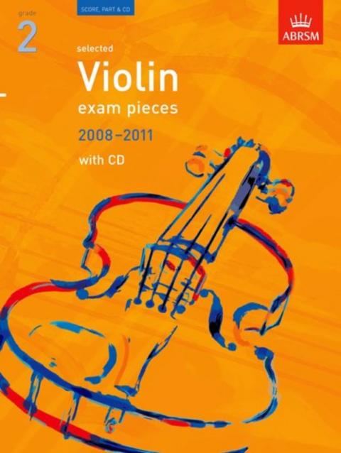 A B Violin Exam Pieces 2008-11 Gr 2 W/pno & Cd