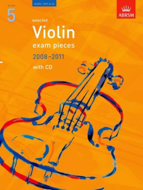 A B Violin Exam Pieces 2008-11 Gr 5 W/pno Bk/cd