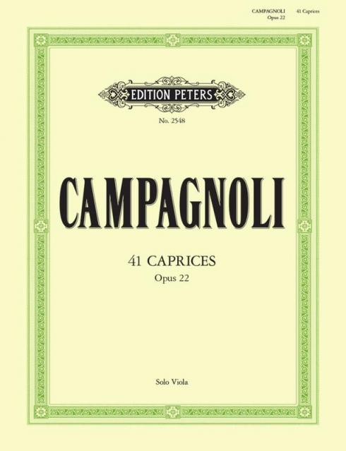 Campagnoli - 41 Caprices Op 22 Viola Solo