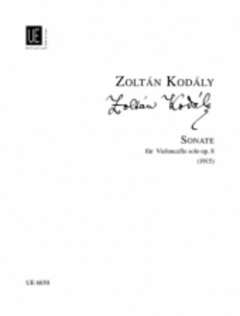 Kodaly - Sonata Op 8 Cello Solo