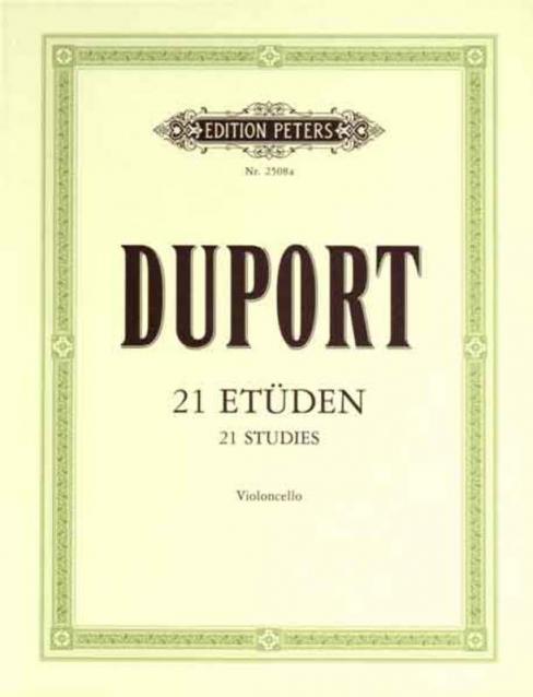 DUPORT - 21 STUDIES FOR CELLO