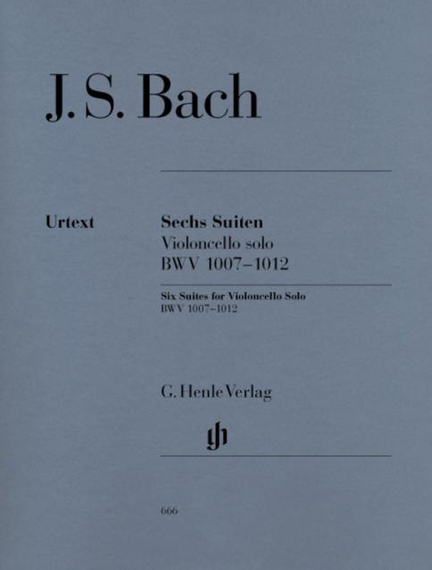 Bach - 6 Suites Bwv 1007-1012 Cello Solo Urtext