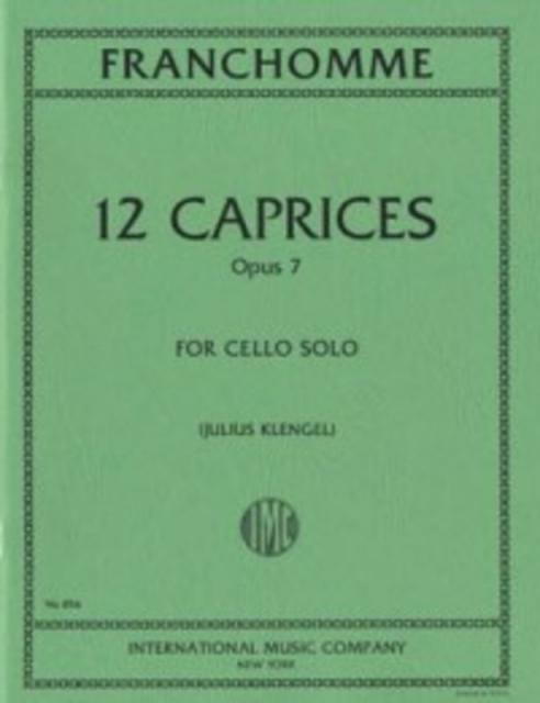 Franchomme - 12 Caprices Op 7 Cello Ed Klengel