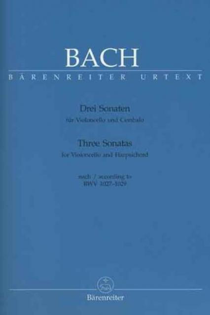 BACH - 3 SONATAS BWV 1027-1029 CELLO/PIANO