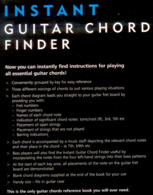 Instant Guitar Chord Finder