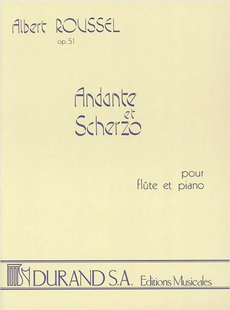 Roussel - Andante And Scherzo Op 51 Flute/piano