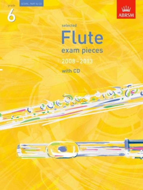 A B Flute Exam Pieces 2008-13 Gr 6 Flt Pno Bk/cd