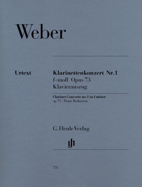 Weber - Concerto No 1 Op 73 F Min Clarinet/piano Urtext