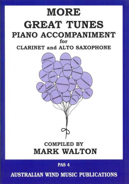 More Great Tunes Alto Sax/clarinet Piano Accompaniment