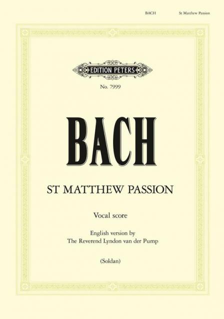 St Matthew Passion New English Translation