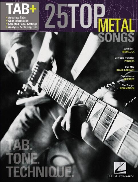 25 TOP METAL SONGS GUITAR TAB PLUS