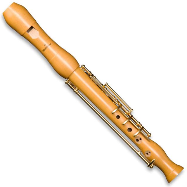 Mollenhauer Pearwood, baroque double holes: One-handed recorder