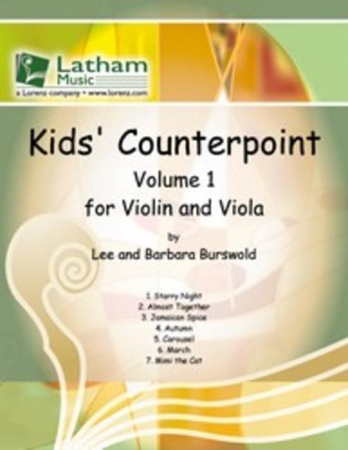 Kids Counterpoint For Violin And Viola Bk 1