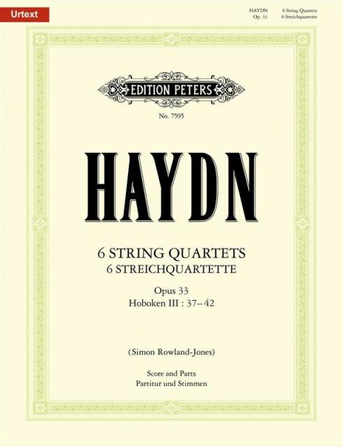 String Quartets 6 Op 33 Hob 3 No 37-42 Sc/pts