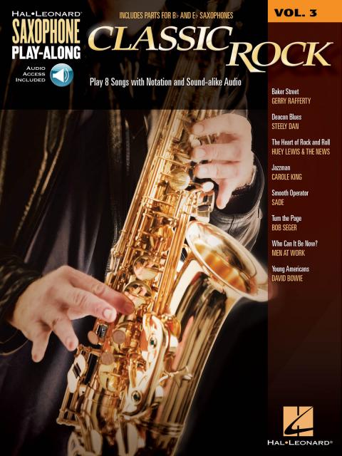 Classic Rock Sax Play Along V3 Bk/cd