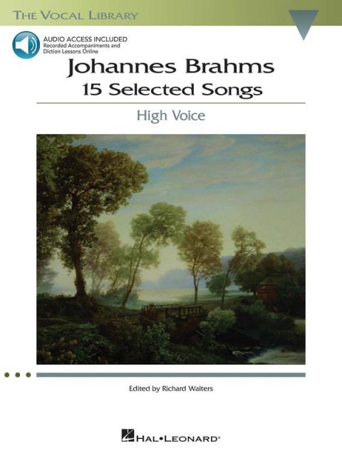 Brahms Selected Songs High Voice Bk/2cd