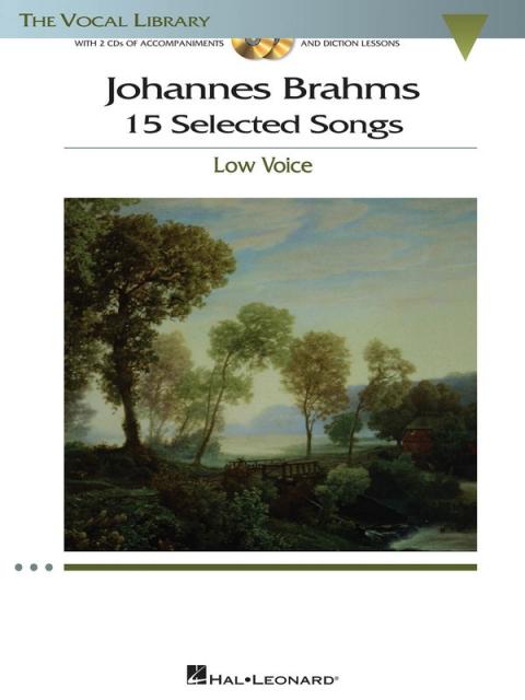 Brahms Selected Songs Low Voice Bk/2cd