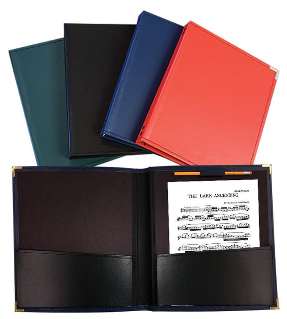 Band Folder 12x14 Blue With Pencil Loop