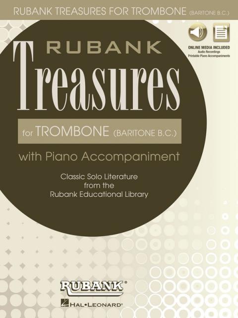 Rubank Treasures For Trombone (baritone Bc) Bk/olm