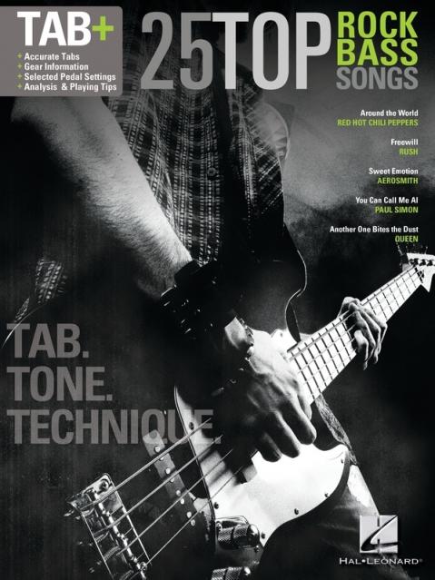 25 TOP ROCK BASS SONGS TAB TONE TECH