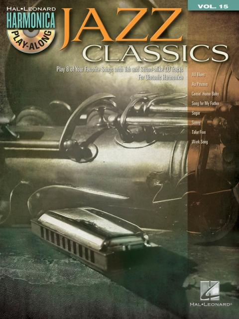 JAZZ CLASSICS HARMONICA PLAY ALONG BK/CD V15