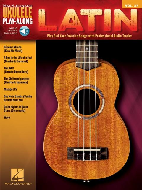 LATIN UKULELE PLAYALONG V37 BK/OLA