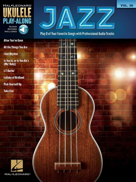 JAZZ UKULELE PLAYALONG V38 BK/OLA