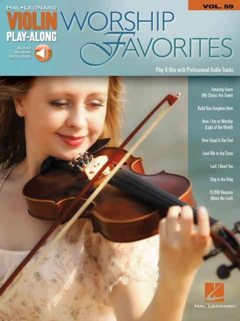 Worship Favorites Violin Playalong V59 Bk/ola