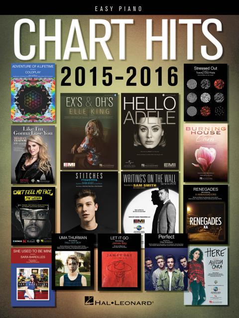 CHART HITS OF 2015-2016 FOR EASY PIANO