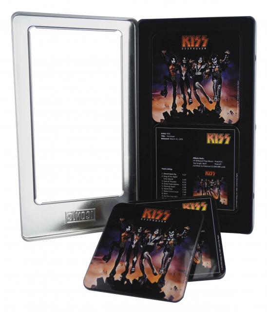 Kiss Destroyer 6 Piece Tin Coaster Set