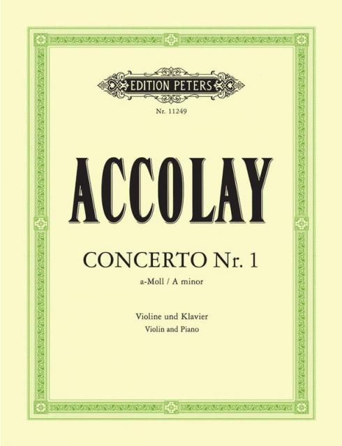 Accolay - Concerto No 1 A Minor Violin/piano