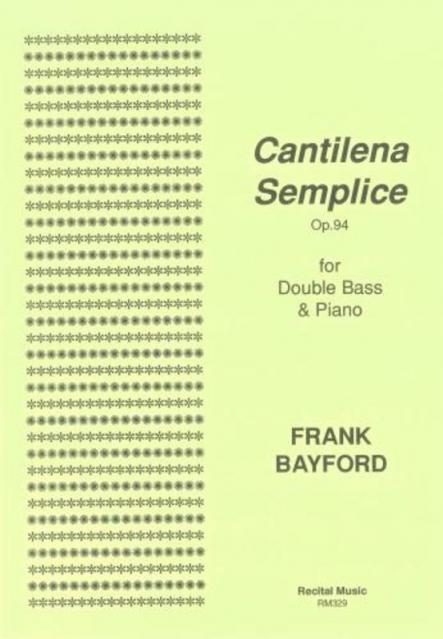 Cantilena Semplice Op 94 Db/pno