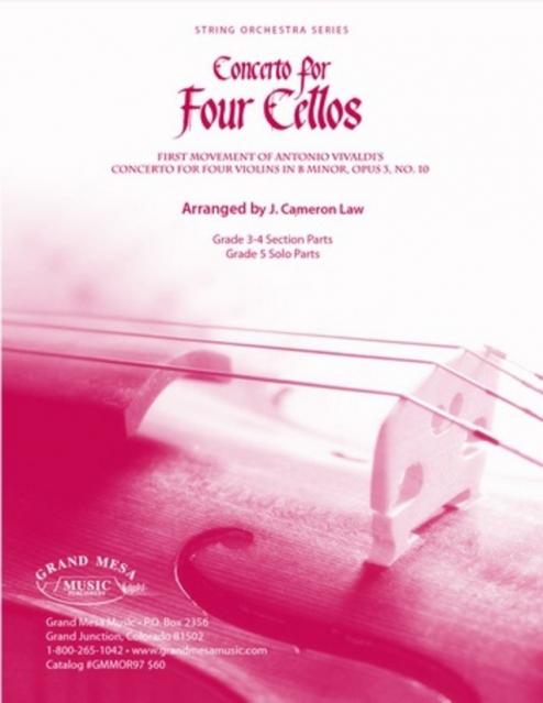 Concerto For Four Cellos So4 Sc/pts