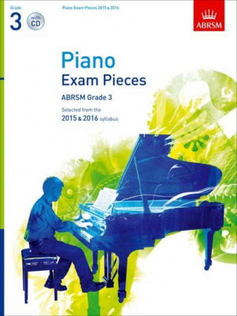 Abrsm Piano Exam Pieces 2015-2016 Gr 3 Bk/cd