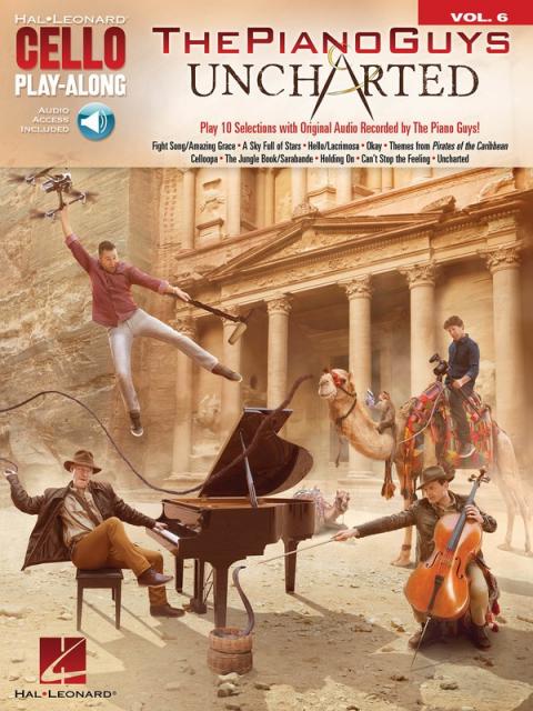 Piano Guys Uncharted Cello Playalong V6 Bk/ola