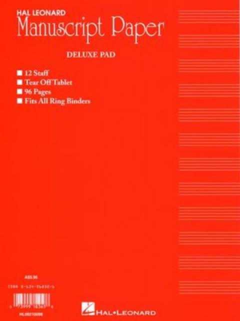 DELUXE MANUSCRIPT PAD 96PG RED AUSTRALIAN