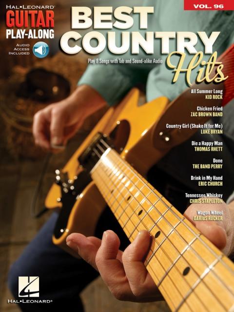 Best Country Hits Guitar Playalong V96 Bk/ola