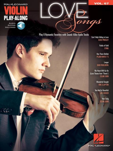 Love Songs Violin Playalong V67 Bk/ola