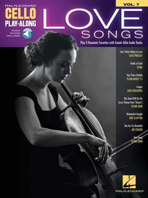 Love Songs Cello Playalong V7 Bk/ola