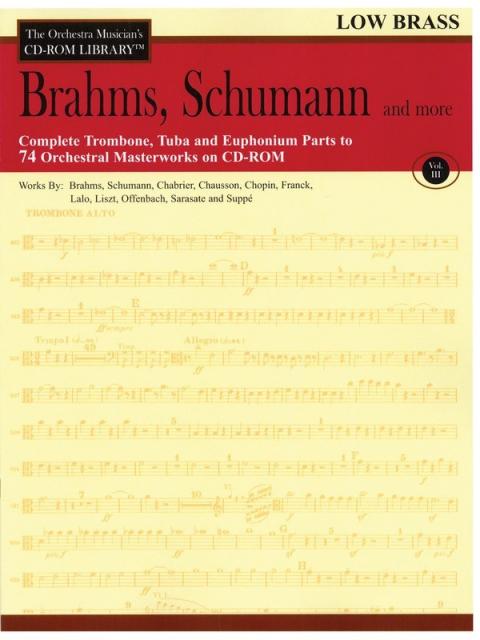 Brahms Schumann And More Cd Rom Lib Low Brass V3